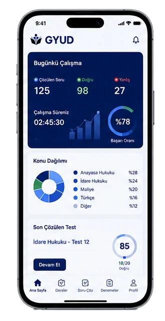 GYUD Sınav Hazırlık Platformu mobil uygulama